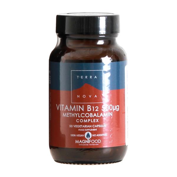 Vitamin B12 500 mcg Terranova 50 vegetabilske kapsler